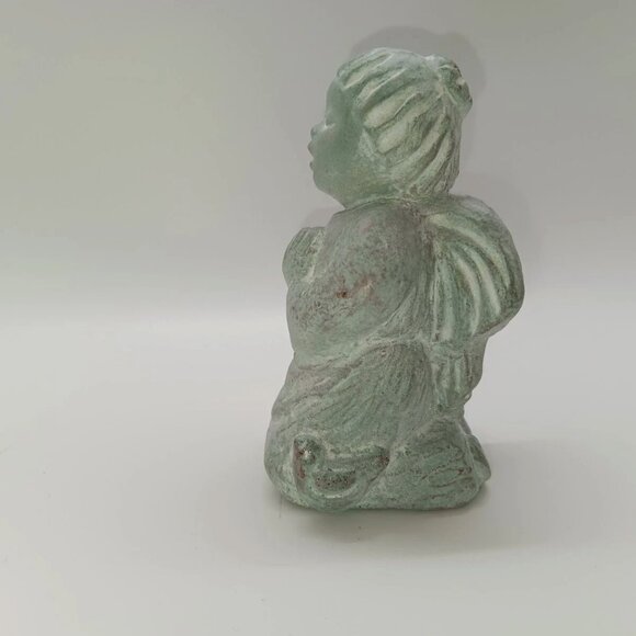 Isabel Bloom Angel Praying On Knees 1996 Small Bird At Knee - Picture 2 of 7